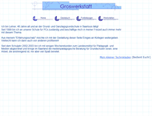 Tablet Screenshot of groswerkstatt.de
